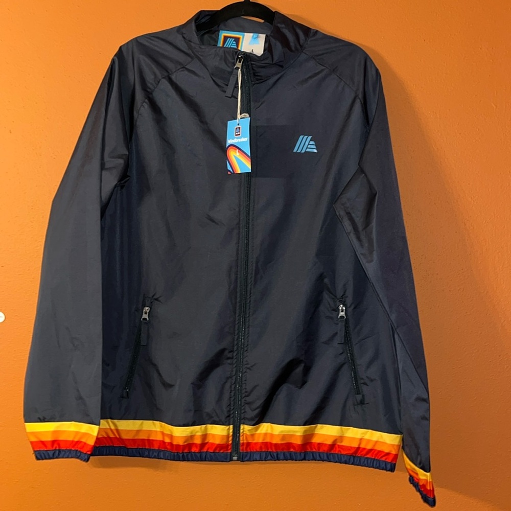 New Aldi windbreaker style coat size L - zip up Nice